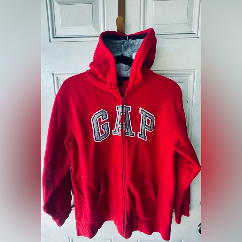 GAP Kids Vibrant Red Zip-Up Hoodie